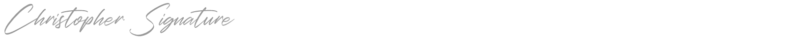 Christopher Signature font preview